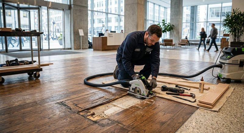 Our team working on Flooring Service projects in Harrisburg, PA